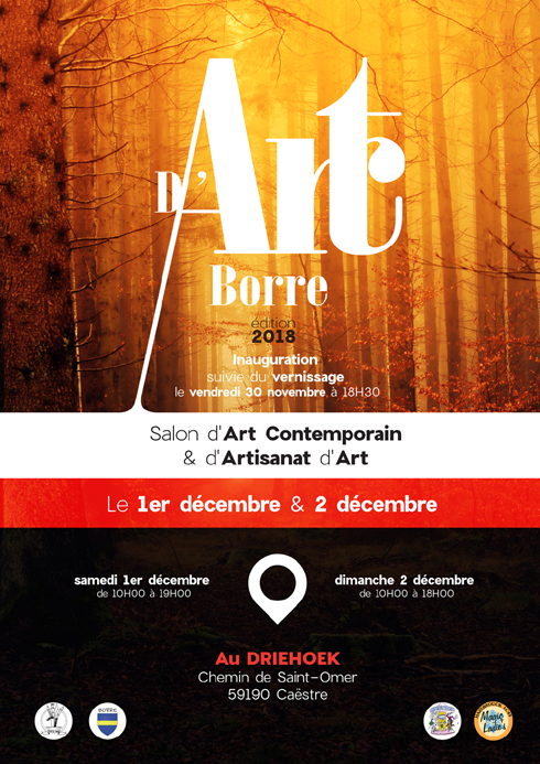 Collective exhibition Art-Borre by Delphine Dessein