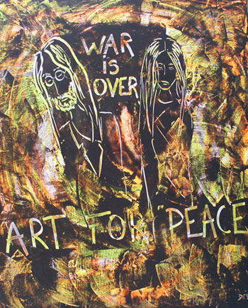 Art For Peace. John and Yoko by Dessein