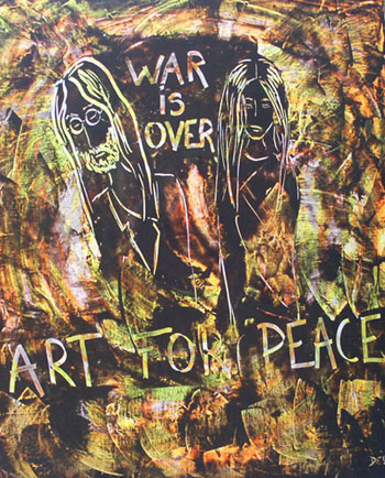 Art For Peace by Dessein. Yoko Ono and John Lennon