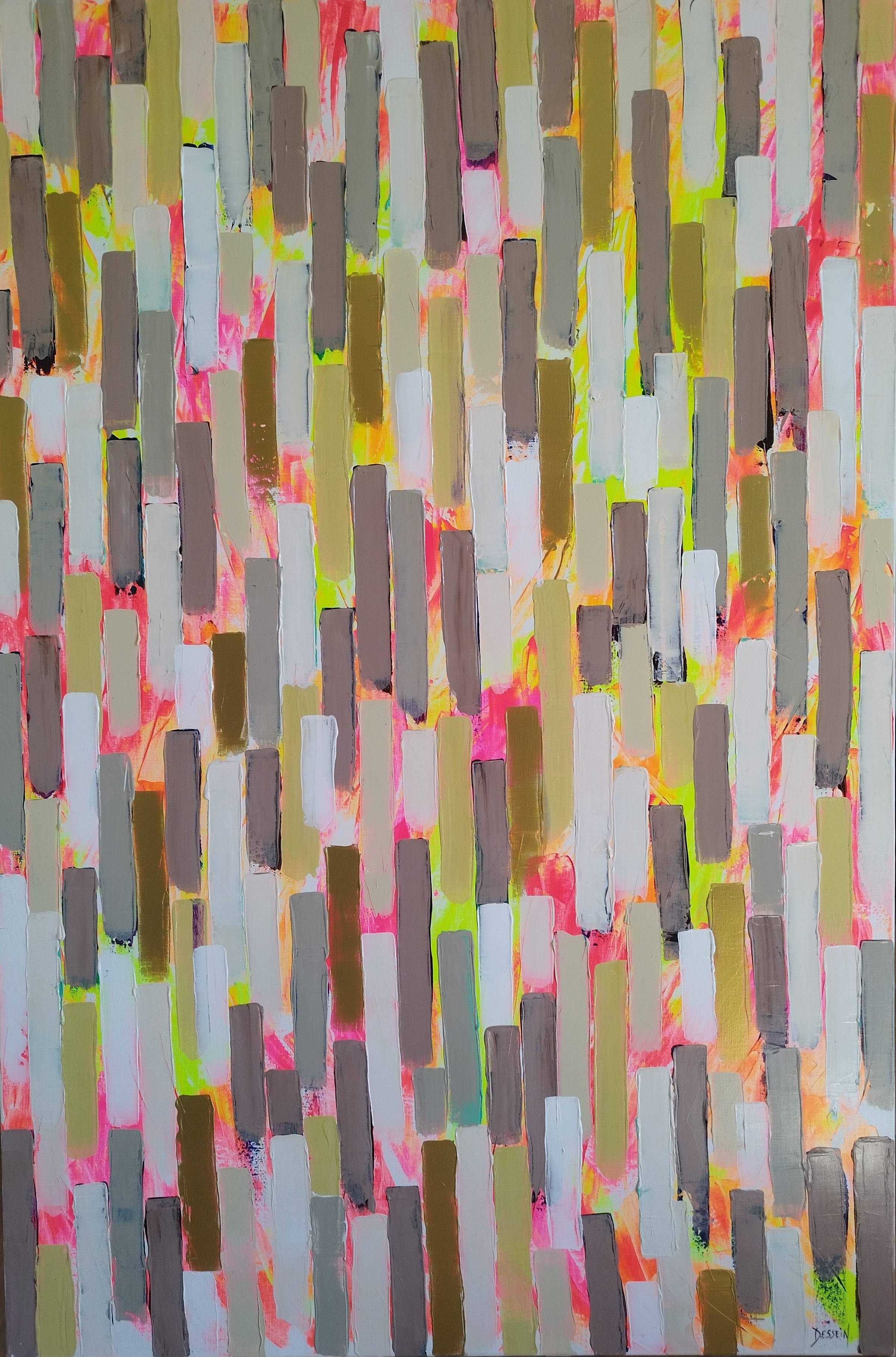 pluie de liberte by dessein art abstrait