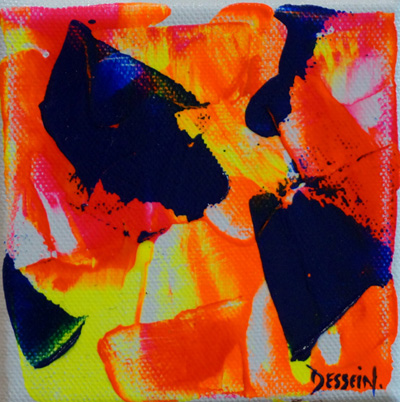 art abstrait fluo by dessein